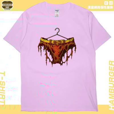 正義胖次(戰損版)(短T)Hamburger T-shirt shop11