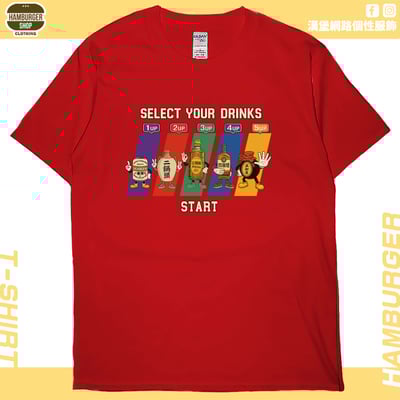 飲酒選單(短T)Hamburger T-shirt shop6