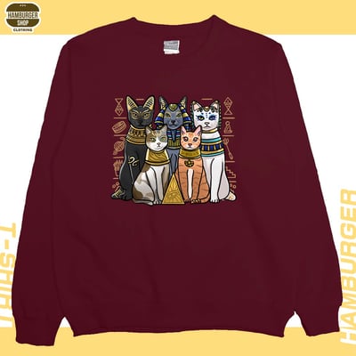 埃及貓2023(大學T)Hamburger T-shirt shop10