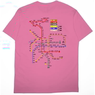 台北捷運圖(短T)Hamburger T-shirt shop17