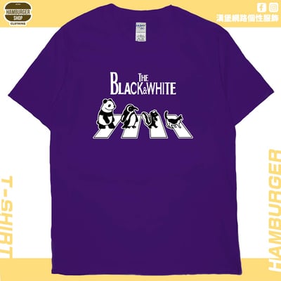 黑白動物(短T)Hamburger T-shirt shop14