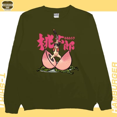 桃太郎(大學T)Hamburger T-shirt shop11