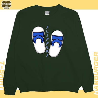 Slippers(大學T)Hamburger T-shirt shop9