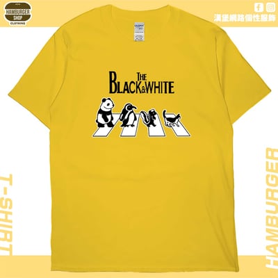 黑白動物(短T)Hamburger T-shirt shop15