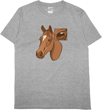 馬的眼睛(短T)Hamburger T-shirt shop5