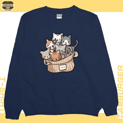 一堆貓一堆毛(大學T)Hamburger T-shirt shop12