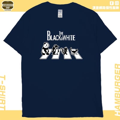 黑白動物(短T)Hamburger T-shirt shop19