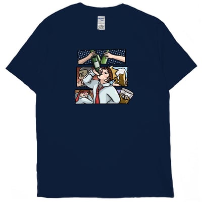 飲水日常(短T)Hamburger T-shirt shop(NEW)9