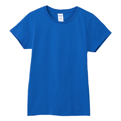 素面-女版棉T(有腰身) GILDAN 76000L25