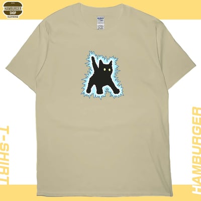 電到咪咪貓貓(短T)Hamburger T-shirt shop4