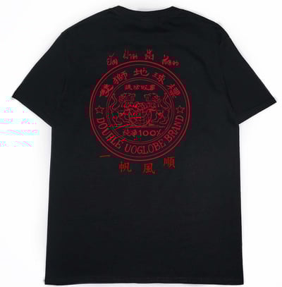 零碼出清 - 肆號雙獅地球(短T) 黑XL1