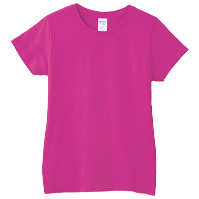 素面-女版棉T(有腰身) GILDAN 76000L13