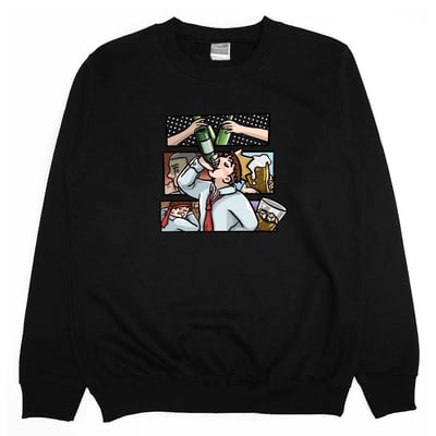 飲水日常(大學T)Hamburger T-Shirt Shop3