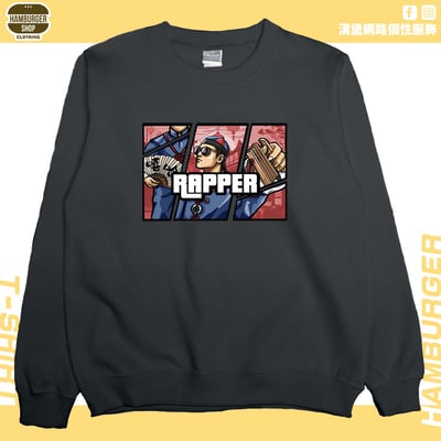 說唱歌手(大學T)Hamburger T-shirt shop7