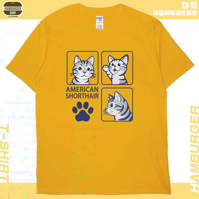 美國短毛貓(短T)Hamburger T-shirt shop19