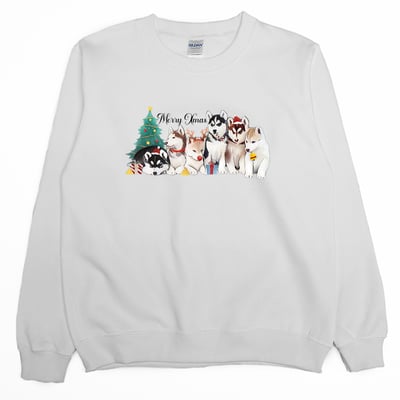 聖誕哈士奇(大學T)Hamburger T-Shirt Shop4