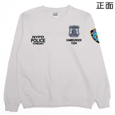 NYPD警察(大學T)Hamburger T-shirt shop13