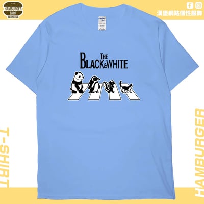黑白動物(短T)Hamburger T-shirt shop1