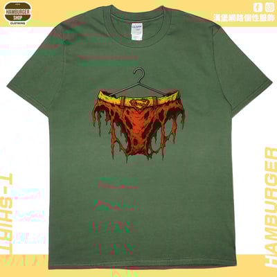 正義胖次(戰損版)(短T)Hamburger T-shirt shop10