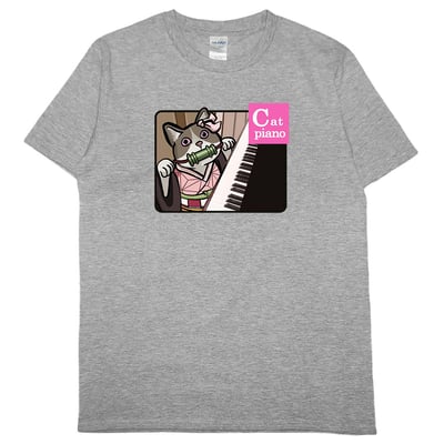 Cat piano(短T)Hamburger T-shirt shop(NEW)18