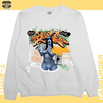 如果早知道(大學T)Hamburger T-shirt shop5