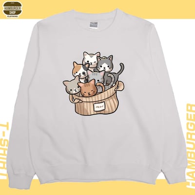 一堆貓一堆毛(大學T)Hamburger T-shirt shop5