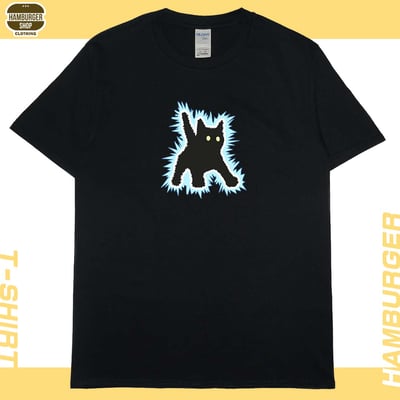 電到咪咪貓貓(短T)Hamburger T-shirt shop3