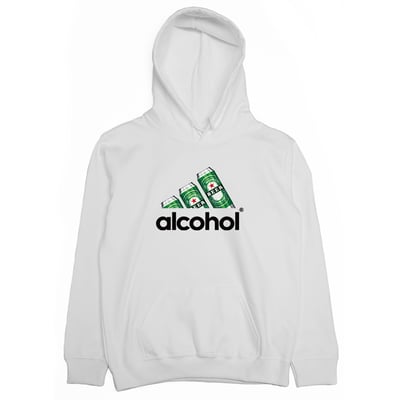 零碼出清 - 酒精(帽T) 白S1