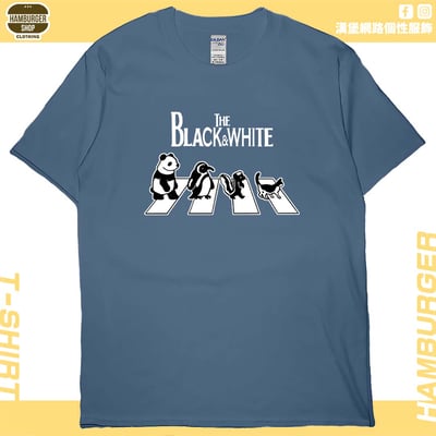黑白動物(短T)Hamburger T-shirt shop6