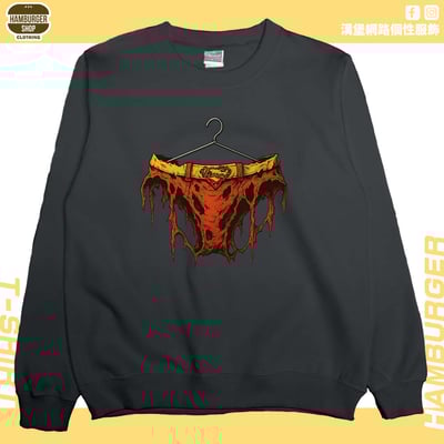 正義胖次(戰損版)(大學T)Hamburger T-shirt shop5