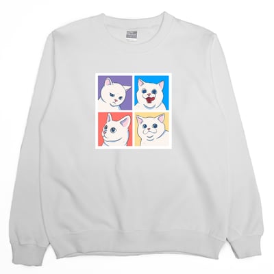 貓肖像(大學T)Hamburger T-Shirt Shop2