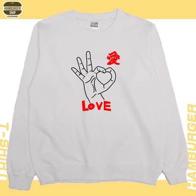 手指愛心(大學T)Hamburger T-shirt shop5