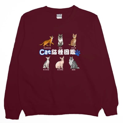 貓種圖鑑(大學T)Hamburger T-Shirt Shop10