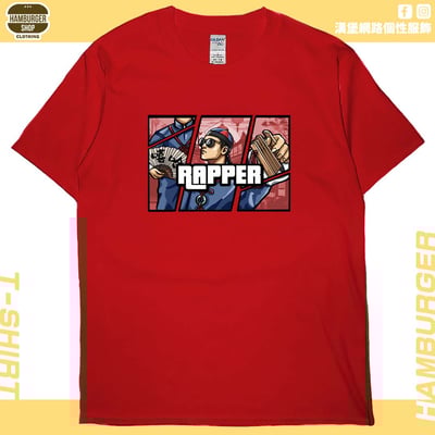 說唱歌手(短T)Hamburger T-shirt shop6