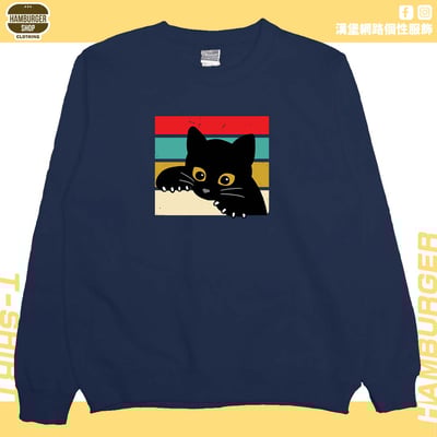 小黑貓(大學T)Hamburger T-shirt shop12