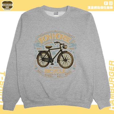 鐵馬(大學T)Hamburger T-shirt shop4