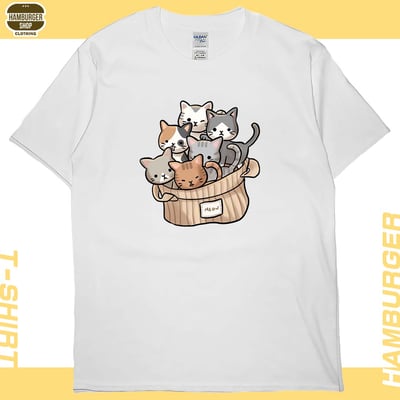 一堆貓一堆毛(短T)Hamburger T-shirt shop2
