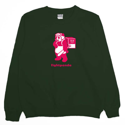 fightpanda(大學T)Hamburger T-shirt shop9