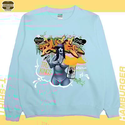 如果早知道(大學T)Hamburger T-shirt shop6