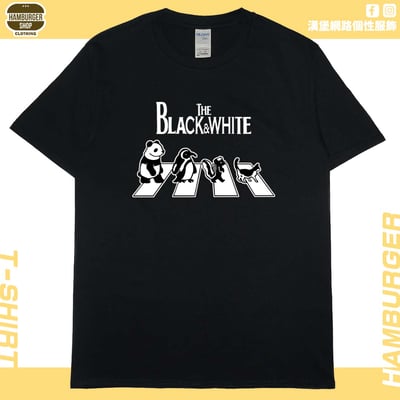 黑白動物(短T)Hamburger T-shirt shop2