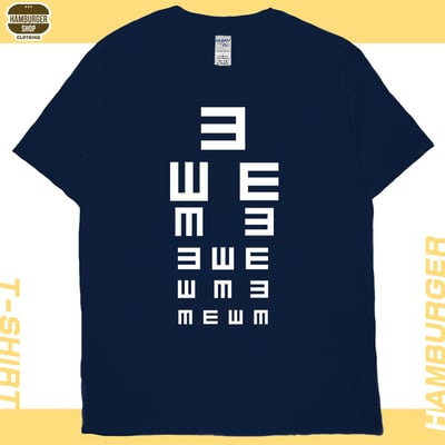 視力檢查(短T)Hamburger T-shirt shop19