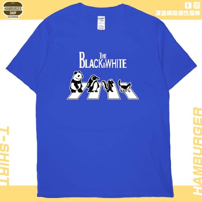 黑白動物(短T)Hamburger T-shirt shop20