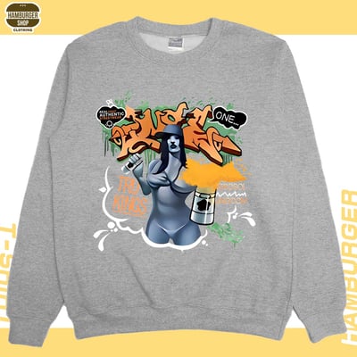 如果早知道(大學T)Hamburger T-shirt shop11