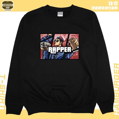 說唱歌手(大學T)Hamburger T-shirt shop10