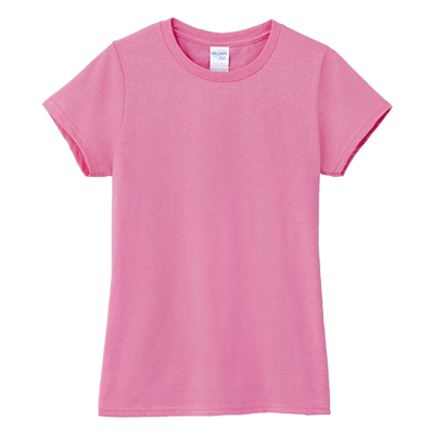 素面-女版棉T(有腰身) GILDAN 76000L22