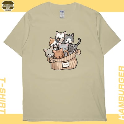 一堆貓一堆毛(短T)Hamburger T-shirt shop4