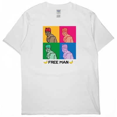 FREE MAN(短T)Hamburger T-shirt shop2