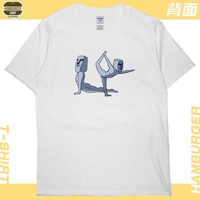瑜珈摩艾(短T)Hamburger T-shirt shop4