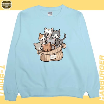 一堆貓一堆毛(大學T)Hamburger T-shirt shop4