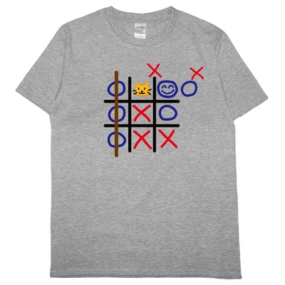井字遊戲(短T)Hamburger T-shirt shop3